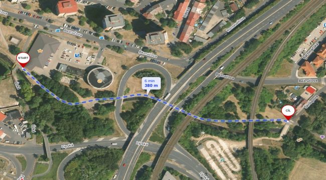 2. Osvětlení stezky kolem Chomutovky